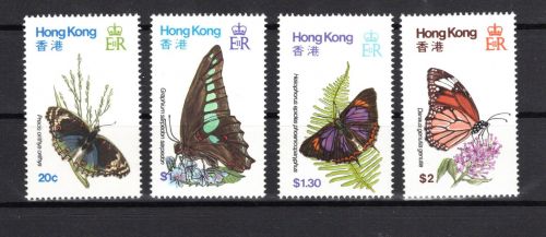 HongKong MiNr. 353-356 Insekten und Schmetterlinge postfrisch Tiere