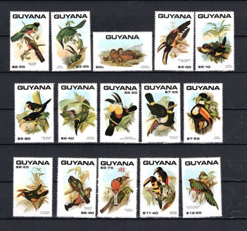Guyana MiNr. 3184-3210 Heimische Vogelarten, Satz postfrisch Tiere