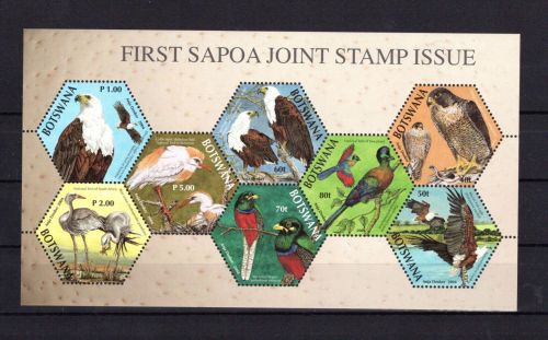 Botswana Gemeinschaftsausgabe MiNr. Block 40 Vögel 2004 postfrisch Tiere