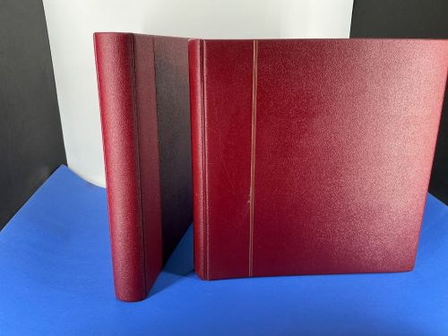 Safe "Morocco" Ringbinder Dunkelrot altes Model 704-1 - 2 Stück Gebrauchsspuren