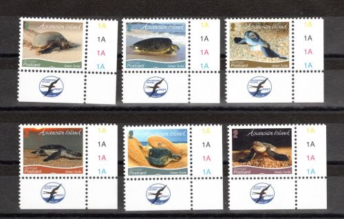 Ascension MiNr. Schildkröten Turtle 2019, Satz postfrisch Tiere