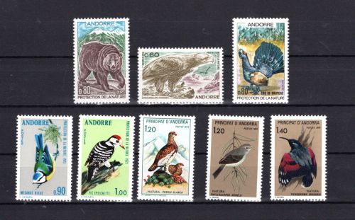 Frankreich MiNr. 230ff Tiere Bär Adler Vögel postfrisch Tiere