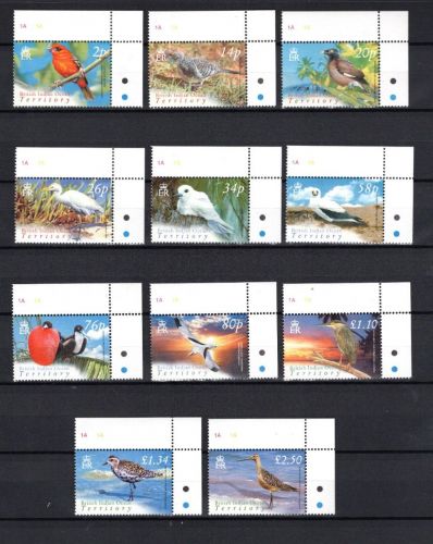 Brit. Terr. Ind. Ozean MiNr. Strand- / Seevögel 11 Werte postfrisch Tiere