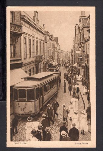 AK Cleve (Kleve) NRW um 1925 Große Straße mit Strassenbahn