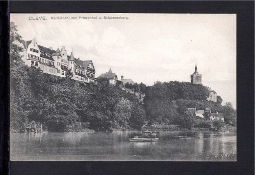 AK Cleve (Kleve) NRW um 1930 Blick vom Kermisdahl auf Prinzenhof