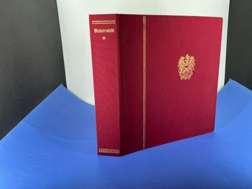 Schaubek Österreich Ganzleinen Schraubbinder Rot neuwertig