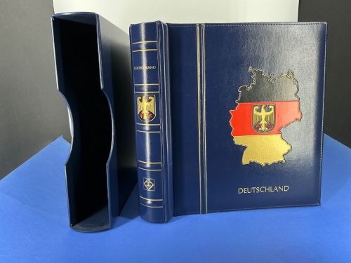 Leuchtturm Classic Deutschland (Adler) Drehstabbinder/ Kassette Blau neuwertig