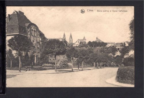 AK Cleve (Kleve) NRW um 1920 Badeanstalt, belg. Karte