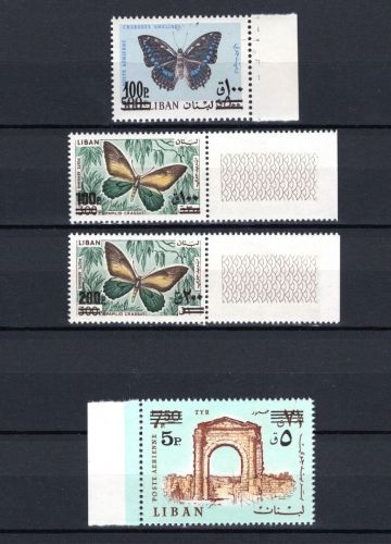 Libanon MiNr. 1141-1154 Schmetterlinge 1972, Satz postfrisch Tiere