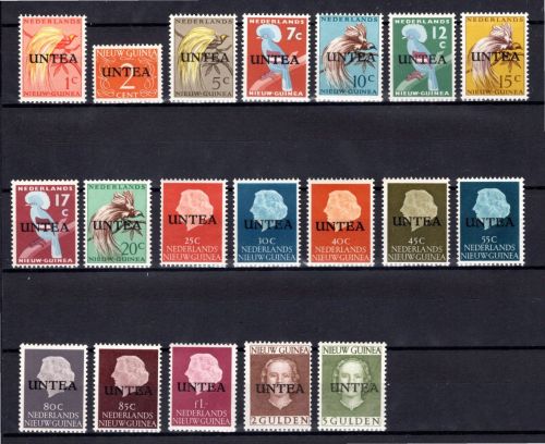 West-Neuguinea UNTEA MiNr. 1-19 II postfrisch