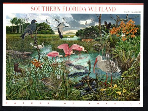 USA MiNr. Folienblatt 2006: Südsüdflorida-Feuchtgebiet postfrisch Tiere