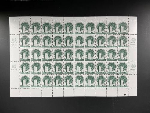 UNO New York 50er Bogen MiNr. 2 y postfrisch RZf CO V