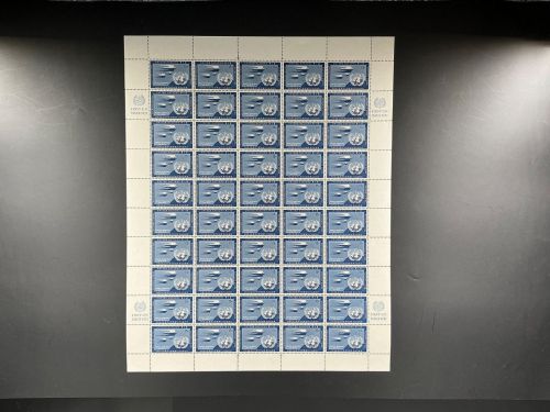 UNO New York 50er Bogen MiNr. 14 a II postfrisch RZf