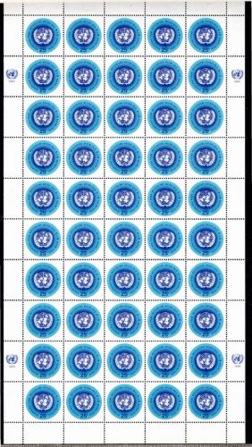 UNO New York 50er Bogen MiNr. 159 y postfrisch RZf