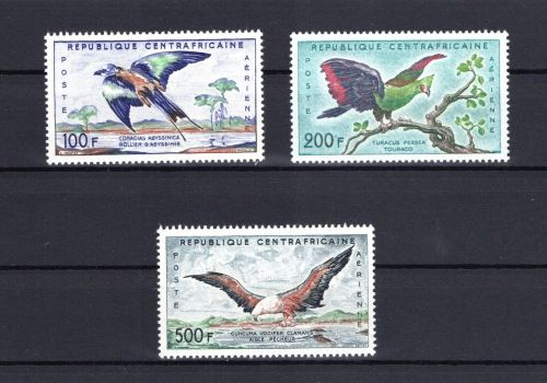 Zentralafrikanische Republik MiNr. 12-14 Vögel Adler, postfrisch Tiere
