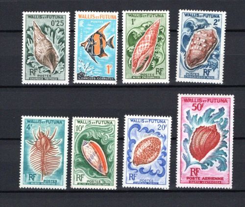 Wallis und Futuna MiNr. 193-200 Meerestiere Muscheln, postfrisch Tiere