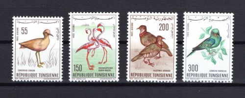 Tunesien MiNr. 655-658 Heimische Vögel, Satz postfrisch Tiere