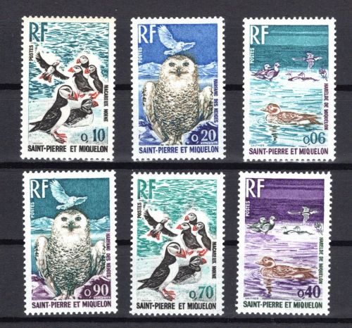 St. Pierre et Miquelon MiNr. 463-468 Vögel, Satz postfrisch Tiere