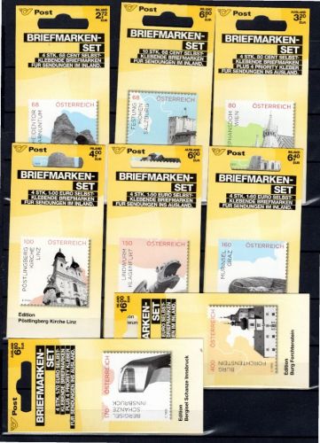 Österreich MiNr. MH 29-36 gestempelt Impressionen