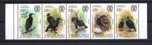 Swasiland Zusammendruck MiNr. 480-484 Nashornvogel, ZD postfrisch Tiere