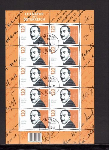 Österreich MiNr. 3806 gestempelt als Kleinbogen, Literatur