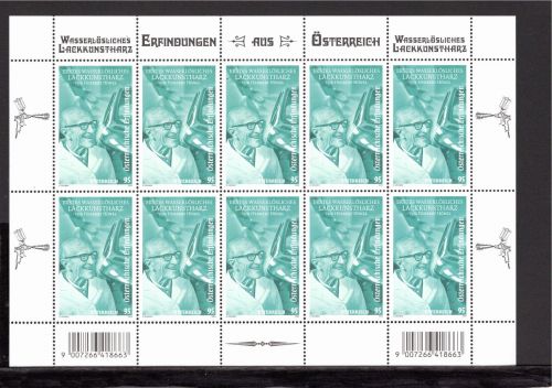 Österreich MiNr. 3816 postfrisch als Kleinbogen, Erfindungen