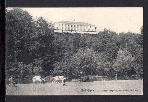 AK Cleve (Kleve) NRW 1913 Hotel Maywald vom Kermisdahl aus
