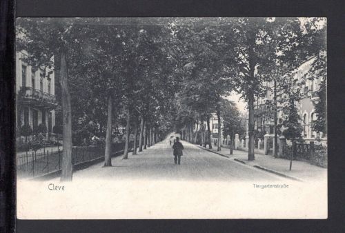 AK Cleve (Kleve) NRW 1906 Tiergartenstraße