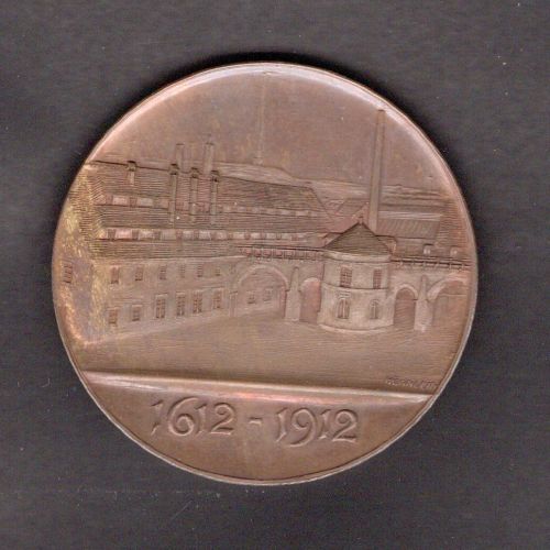 1912 Bronzemedaille 300 Jahre Schmelzhütten Halsbrücke