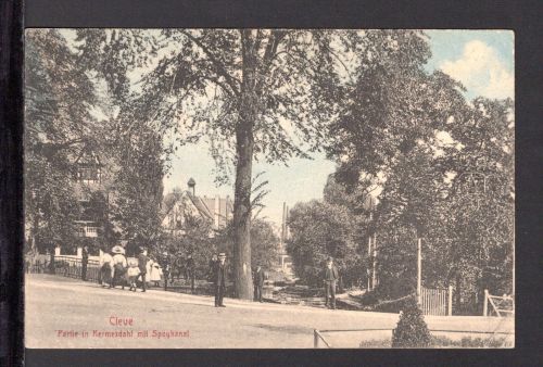 AK Cleve (Kleve) NRW 1919 Partie in Kermesdahl mit Spoykanal, coloriert