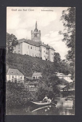 AK Cleve (Kleve) NRW um 1910 Blick von Kermisdal auf Schwanenburg