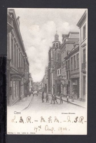 AK Cleve (Kleve) NRW 1902 Grosse Strasse
