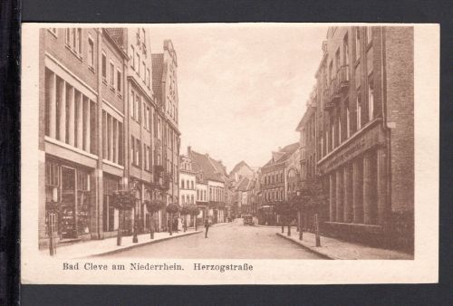 AK Cleve (Kleve) NRW um 1920 Herzogstrasse (Karte beschnitten)