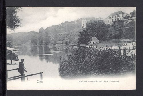 AK Cleve (Kleve) NRW um 1910 Blick auf Kermisdahl und Hotel Prinzenhof