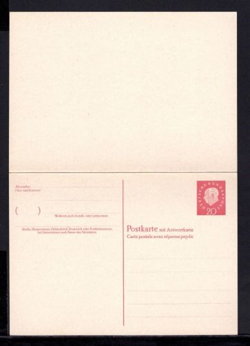 Bund Ganzsache MiNr. P 52 gebraucht Wertaufdruck C