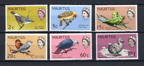 Mauritius MiNr. 579-582 Heimische Vögel, Satz postfrisch Tiere