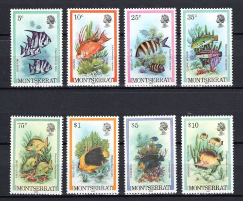 Montserrat MiNr. 445-460 Fische 1983, 8 Werte, Satz postfrisch Tiere