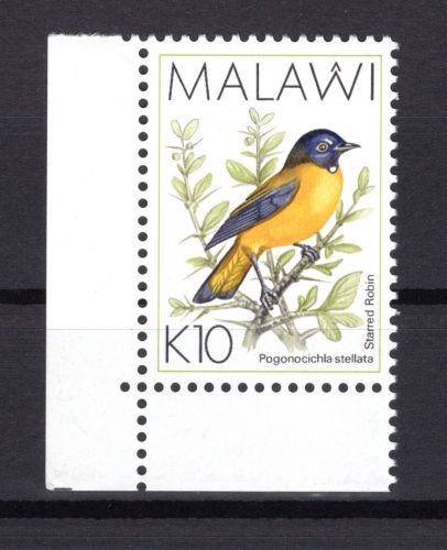 Malawi MiNr. 649 Weißstern-Rotkehlchen 1994, Eckstück, postfrisch Tiere