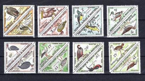 Mauretanien MiNr. 16-41 Heimische Vögel: Kehrdruck-Paare postfrisch Tiere