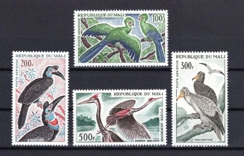 Mali MiNr. 93-96 Heimische Vögel 1965, Satz postfrisch Tiere