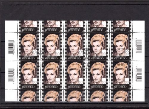 Österreich MiNr. 3649 gestempelt als Kleinbogen, M. Perschy