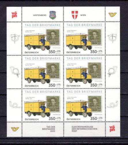 Österreich MiNr. 3674 postfrisch als Kleinbogen, Tag der Briefmarke