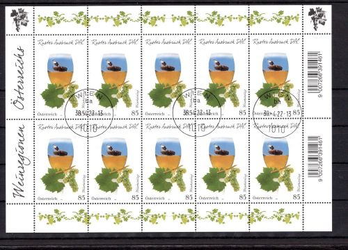 Österreich MiNr. 3646 gestempelt als Kleinbogen, Ruster Ausbruch