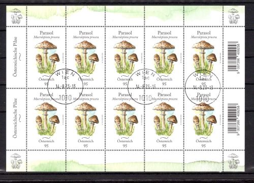 Österreich MiNr. 3738 gestempelt als Kleinbogen, Parasol