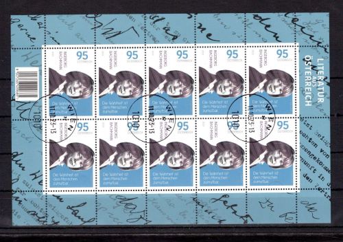 Österreich MiNr. 3753 Ersttagsstempel als Kleinbogen, I. Bachmann