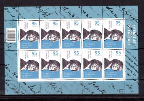 Österreich MiNr. 3753 postfrisch als Kleinbogen, I. Bachmann