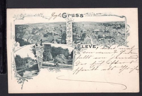AK Cleve (Kleve) NRW 1898 verschiedene Stadtansichten
