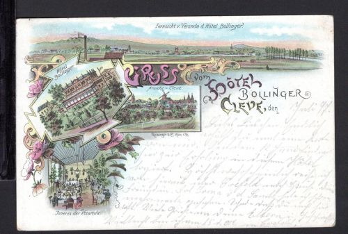 AK Cleve (Kleve) NRW 1897 Hotel Bollinger
