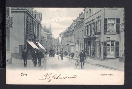 AK Cleve (Kleve) NRW 1907 Hagsche Strasse