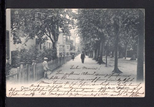 AK Cleve (Kleve) NRW 1904 Nassauer Allee